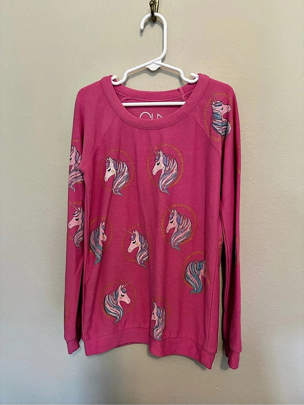 Chaser Reflected Unicorns Cozy Knit Pullover Girls Unicorn Long Sleeve